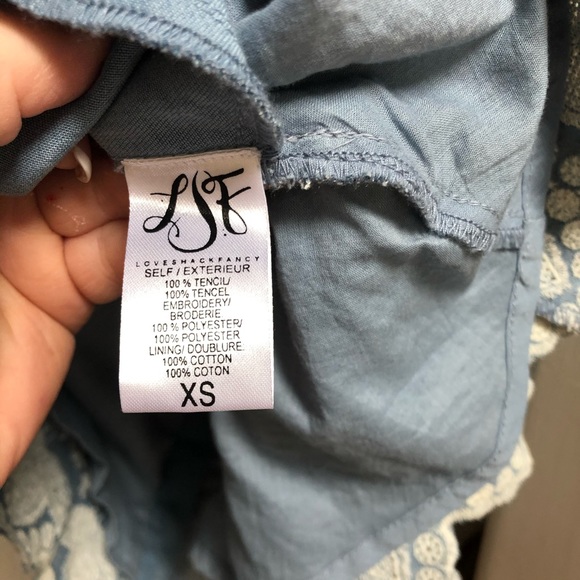 LoveShackFancy Charlie dress chambray XS - Picture 3 of 6